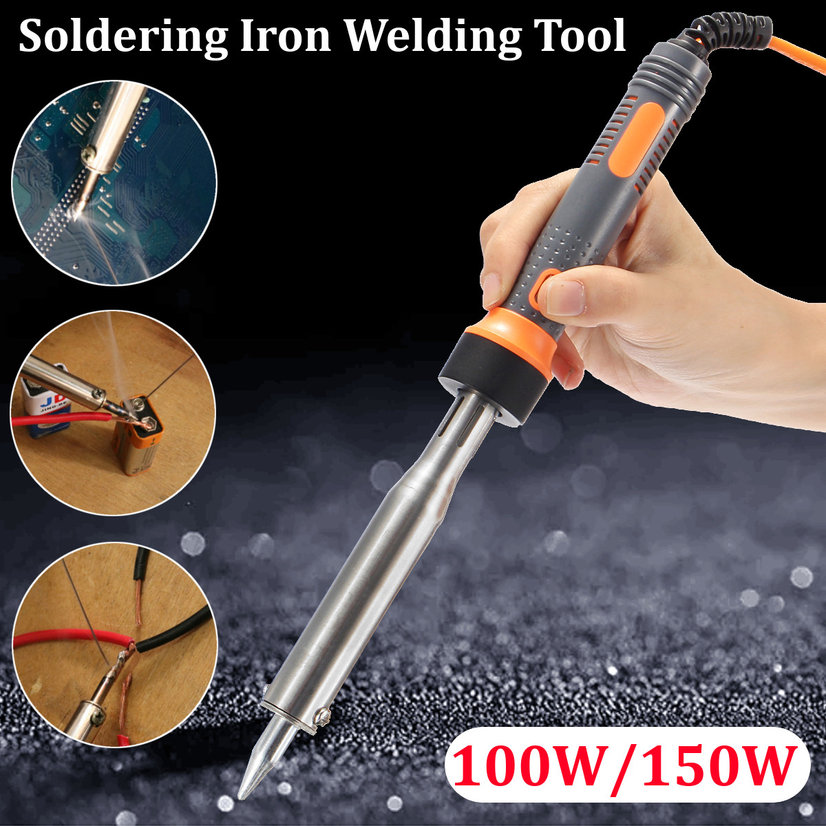 80W 100W 150W 220V Lead-Free Electric Soldering Iron Welding Tool 150W 