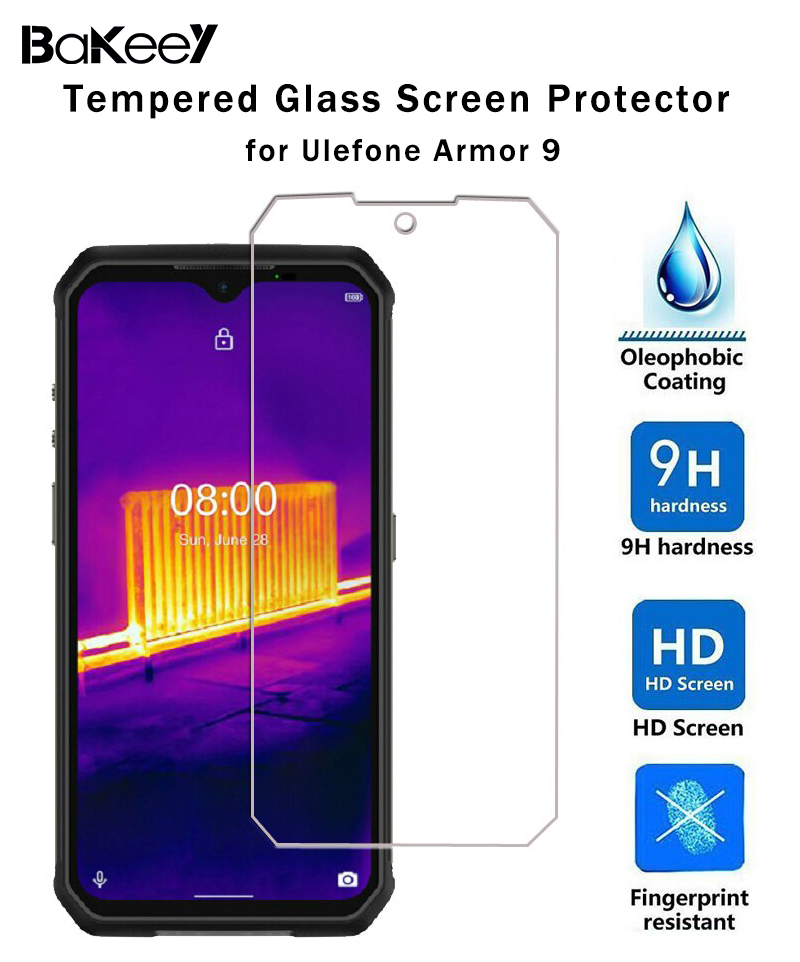 Bakeey HD Clear 9H Anti-Explosion Anti-Scratch Tempered Glass Screen Protector for Ulefone Armor 9 / Ulefone Armor 9E