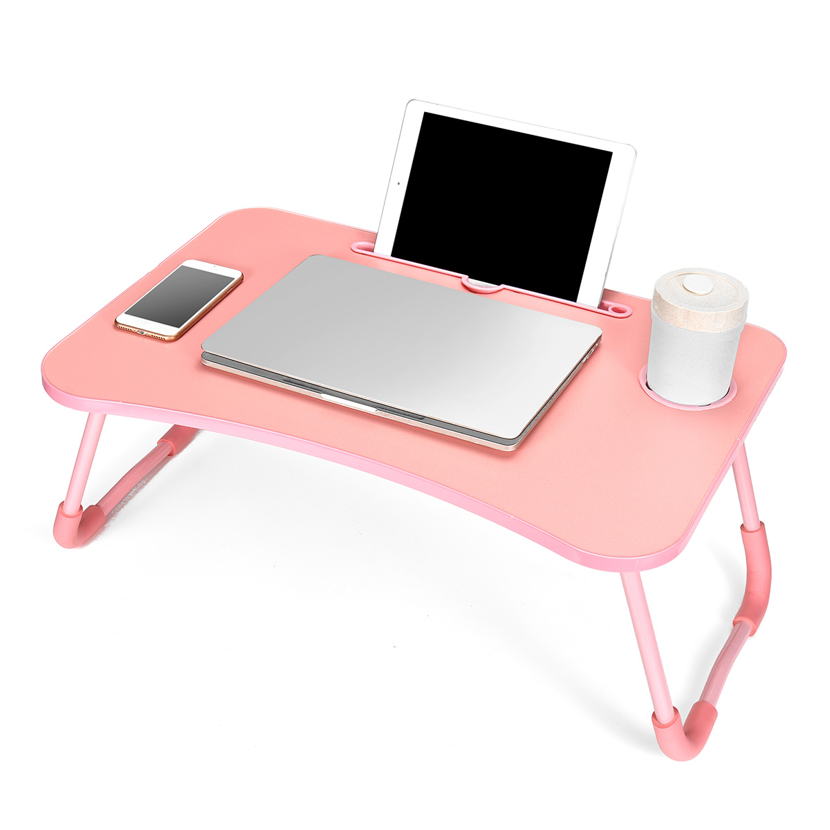 Suporte de mesa dobrável para laptop Mesa portátil ajustável Dormitório Alunos aprendendo a escrever em casa trabalhando suprimentos para mesa preguiçosa