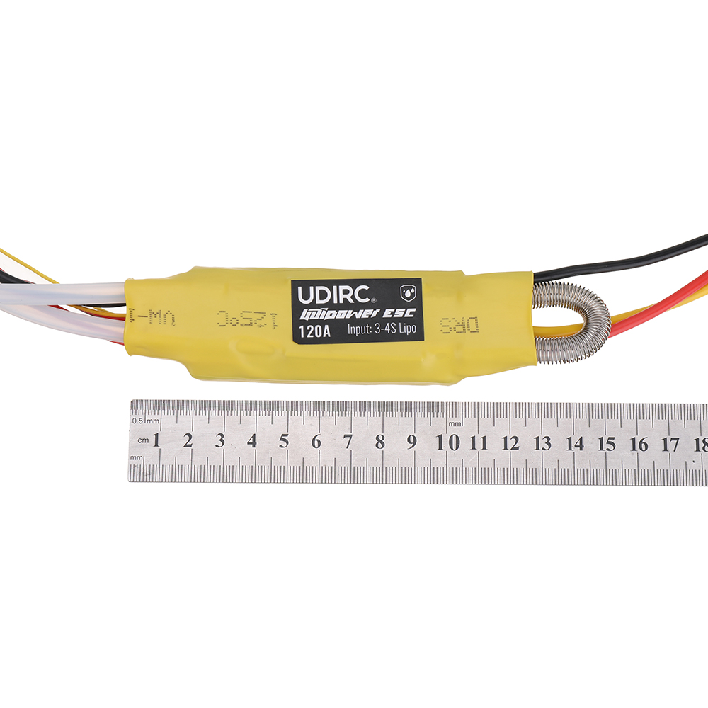 UDIRC UDI022 Tylosaurus RC Boat Spare 120A Brushess ESC 3-4S Water-Cooled Speed Controller UDI022-30 Vehicles Models Parts Accessories