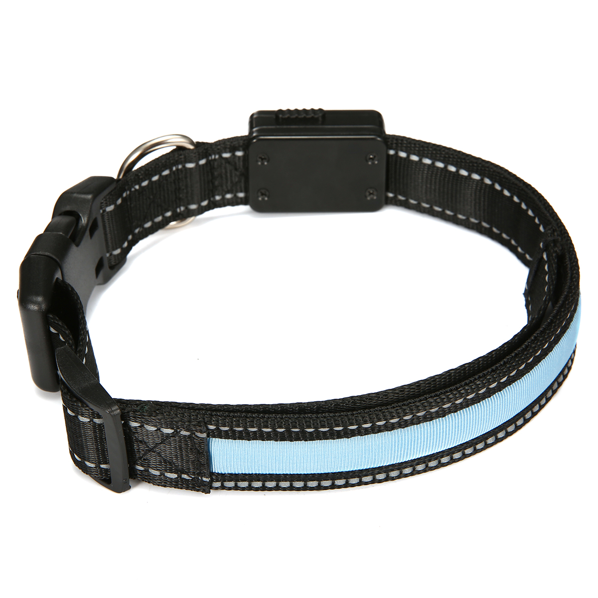 Ao ar livre Nylon LED Pet Cachorro Collar Night Safety Anti-lost Flashing Glow Collars Supplies 