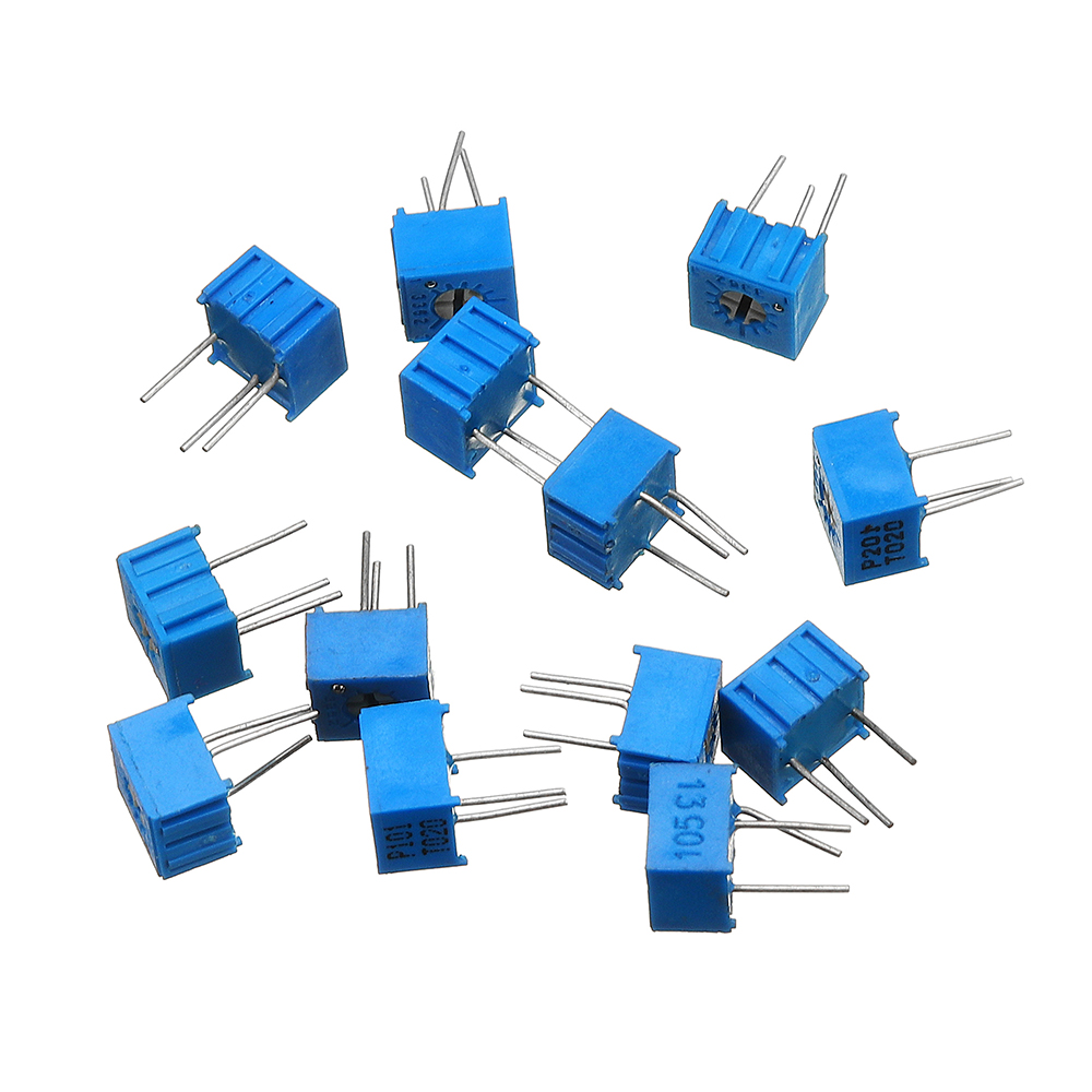 39Pcs 100R-1M Each 1 3362 Potentiometer Package 3362P Adjustable Resistor 9