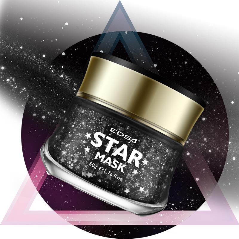 EDSA Black Glitter Star Mask Facial Mask Firming Treatment