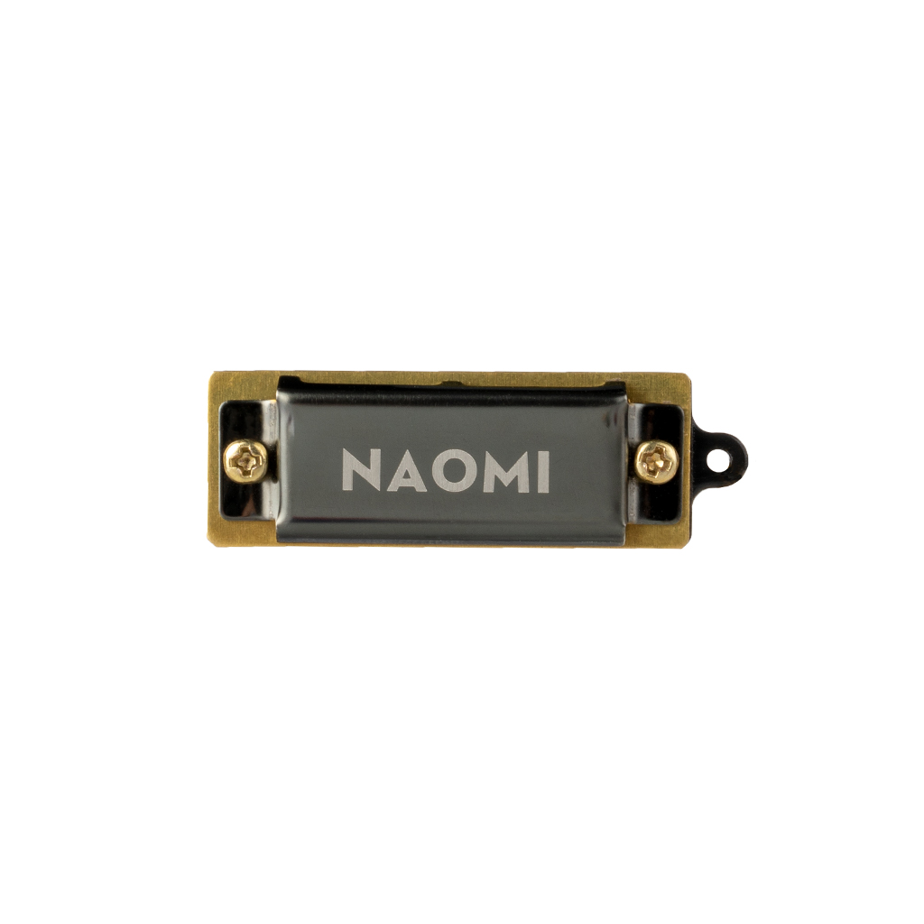 NAOMI 5pcs/1set 4 Holes Mini Harmonica Necklace Brass Reed +Environmental ABS Comb In Key of C Model Really Plays