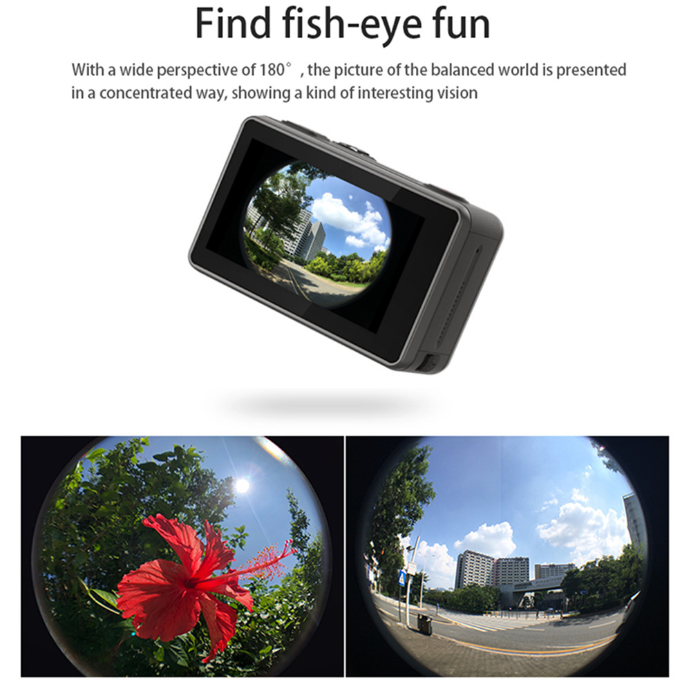 Optical Glass Coating 180 Degree Wide Angle Super Fisheye Lens for DJI OSMO Action Camera - Photo: 6