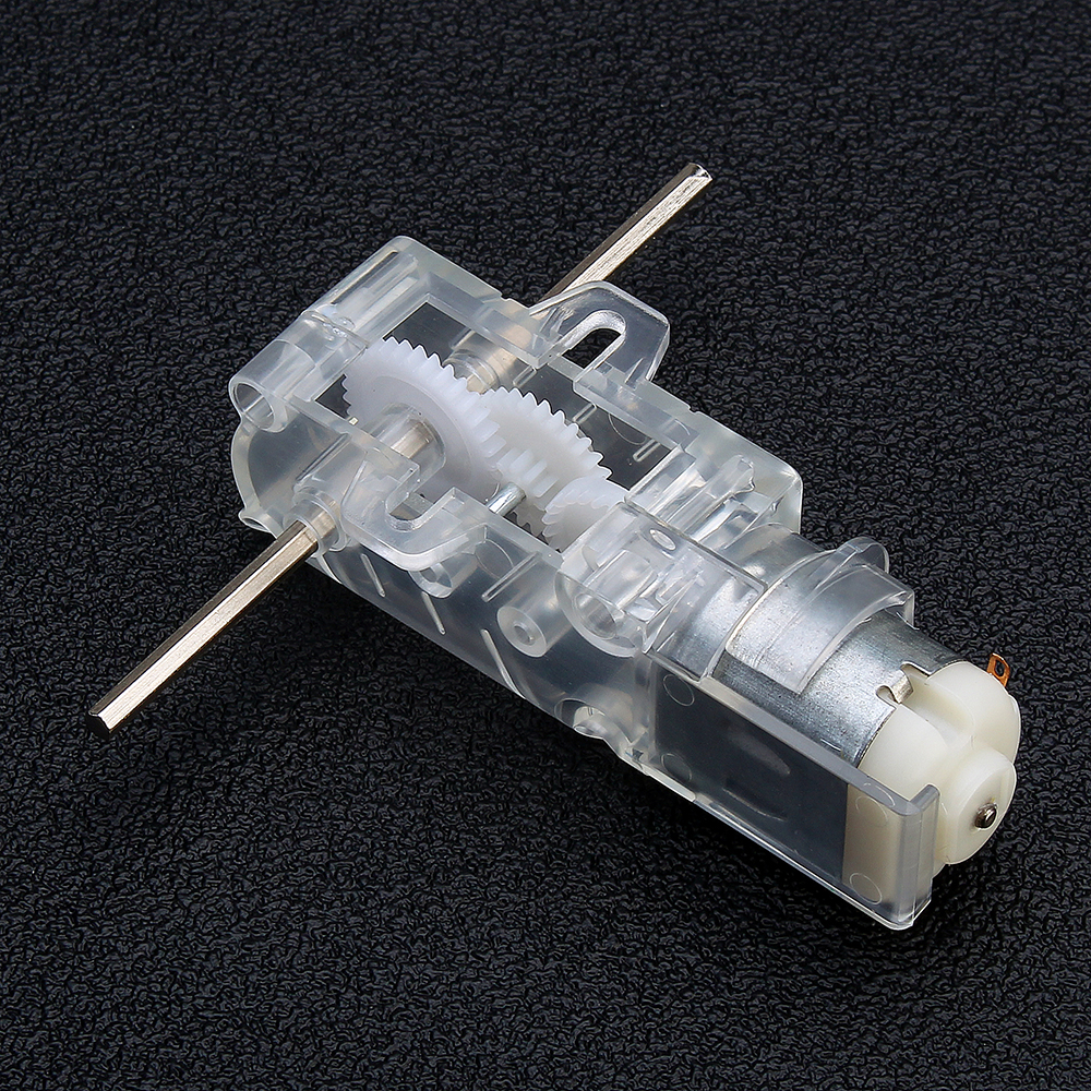 1:28 Transparent/Blue/Orange Hexagonal Axis 130 Motor Gearbox for DIY Chassis Car Model 15