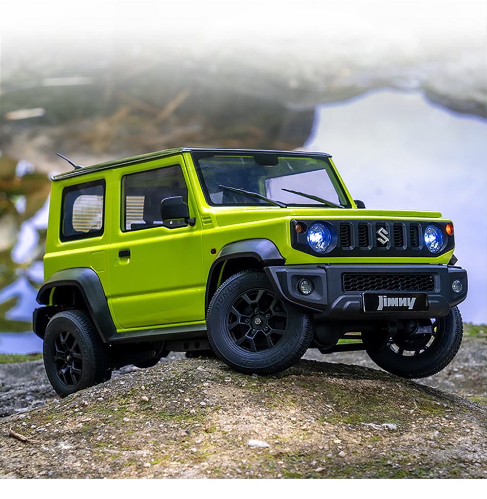 Eachine&FMS RC12002 RTR 1/12 RC Car with 2.4G Two Speed Transmission RC Crawler with LED Lights for RC Model Car Enthusiasts for JIMNY - Photo: 7