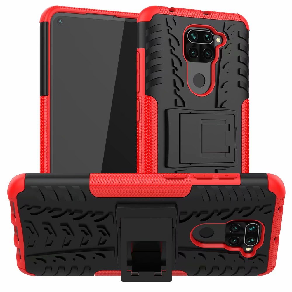 Bakeey for Xiaomi Redmi Note 9 / Redmi 10X 4G Case Armor Shockproof Non-slip with Bracket Stand Protective Case Non-original