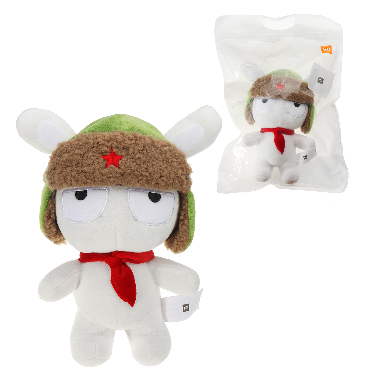 

XIAOMI Белая фаршированная плюшевая игрушка Classic MITU 25cm Cute Soft Кукла Kids Best Gift