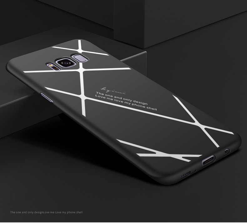 Stripped Lines Padrão Micro Matte Anti Fingerprint Caso Para Samsung S8