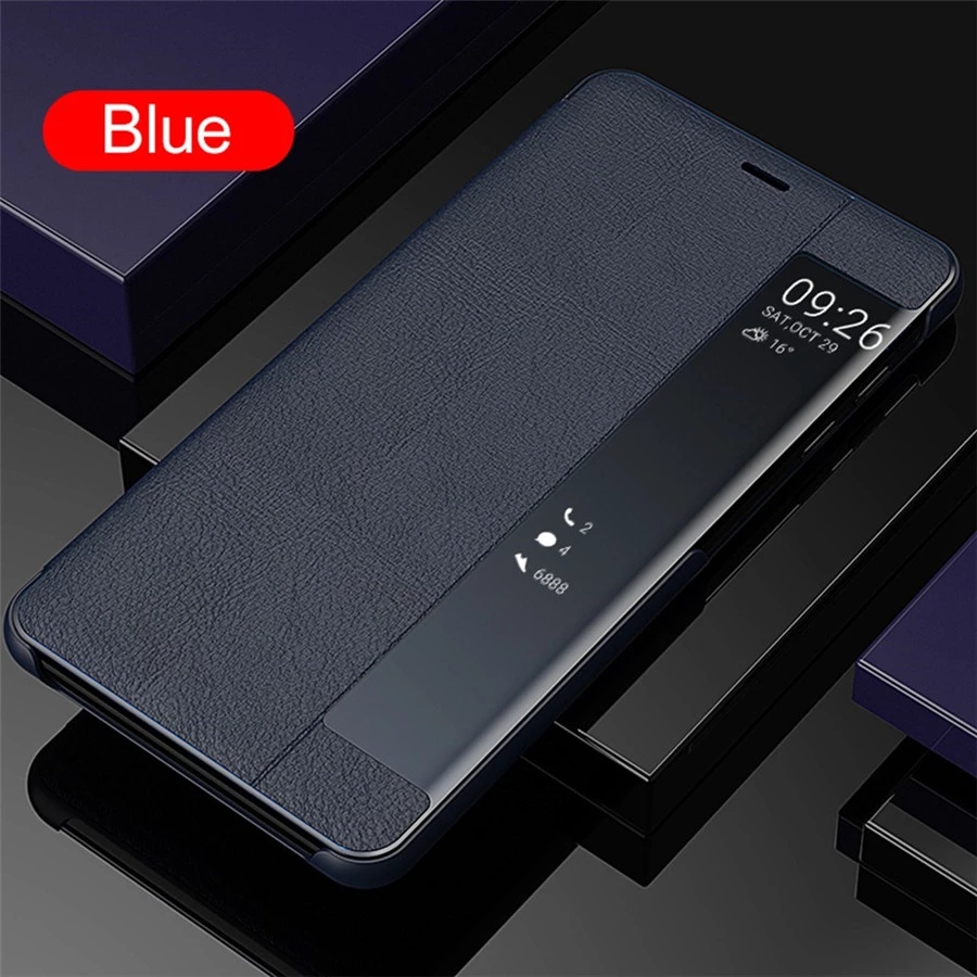 Bakeey for Poco X3 Pro / Poco X3 NFC Case Magnetic Flip Smart Sleep Side View Window PU Leather Full Cover Shockproof Protective Case | Non-Original