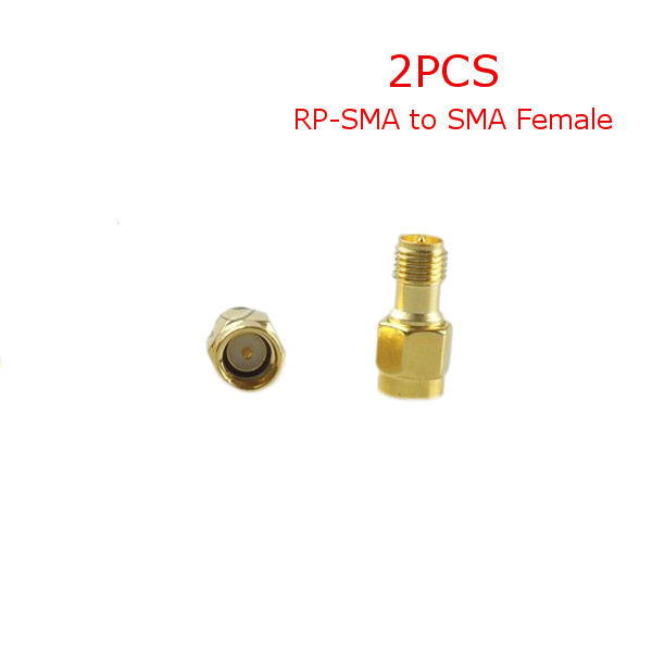 

2PCS 5.8G FPV Antenna Gain Connector Adapter RP-SMA to SMA Female