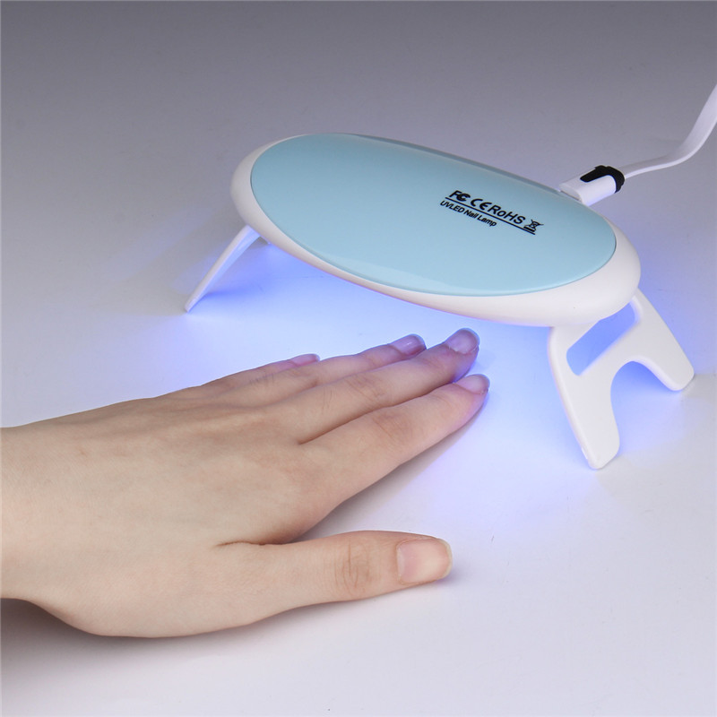 Ultra Thin Mini UV Nail Art Lamp LED Curing Manicure Tools Gel Polish Portable USB Dryer 