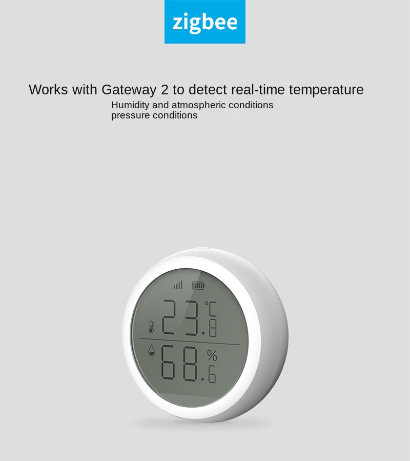 Tuya Smart Home ZigBe Temperature and Humidity Sensor Intelligent Detector Temperature and Humidity Sensor