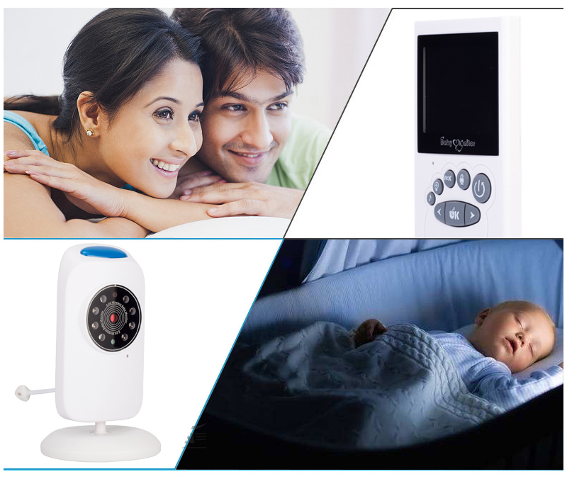 GB101 Wireless Video Color Baby Monitor Baby Security Camera Night Vision Babyroom Monitoring 8