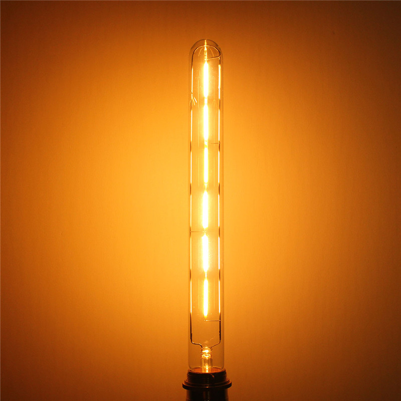 

E26 6W теплый белый початка ретро Edison свет колбы лампы AC110V AC220V E27 затемняемый 300мм T30
