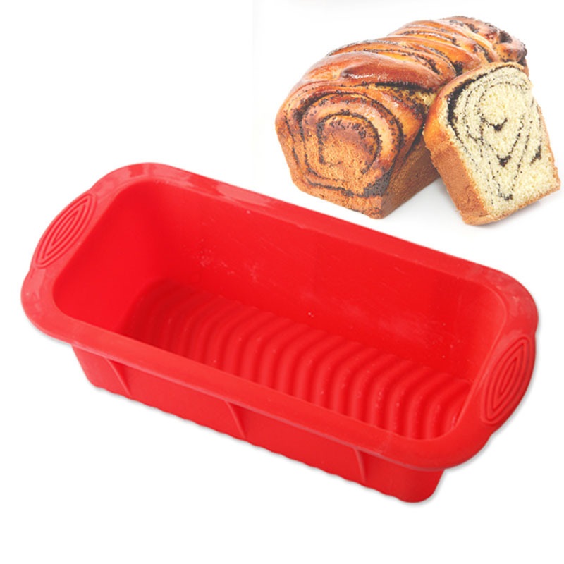 Прямоугольник Форма Тост Хлеб Силиконовый Пресс-форма Силиконовый Ледяная выпечка льда DIY Торт Декорации Говяжий хлеб Bakeware С
