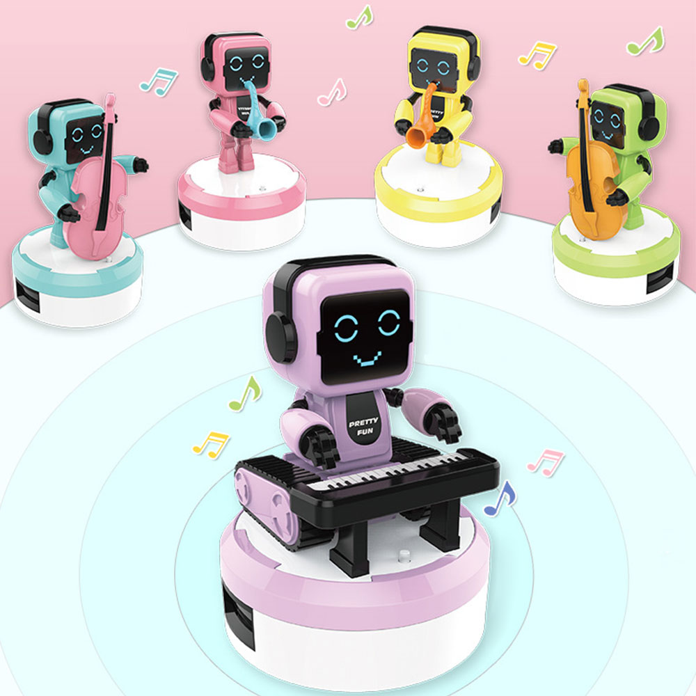 Mini Intelligent Robot Toy Remote Sensing Ensemble Band Swing Robot with Hi-fi Speaker - Photo: 3
