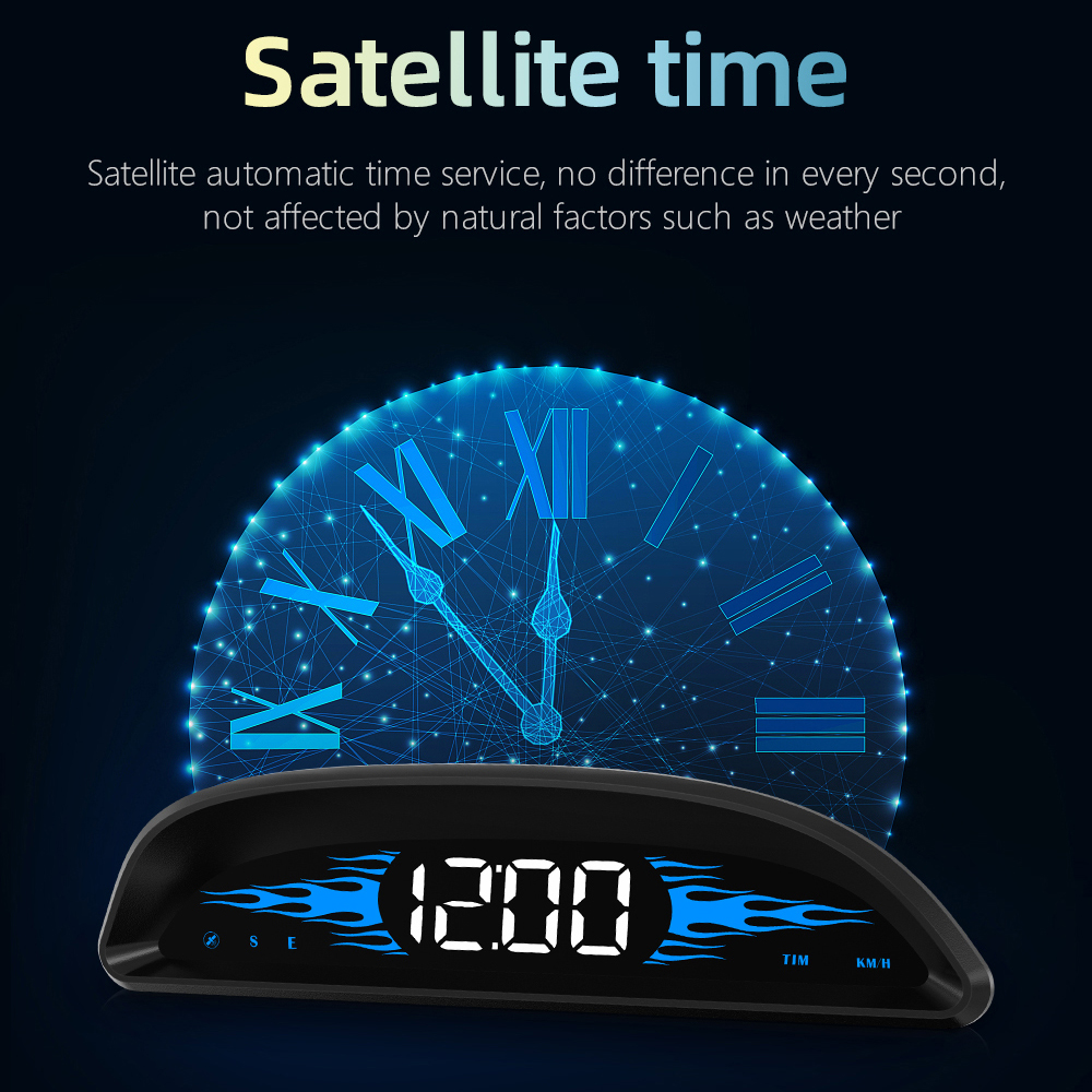 GEYIREN G2 GPS HUD Head Up Display Car Speedometer Electronics Tachometer for Universal