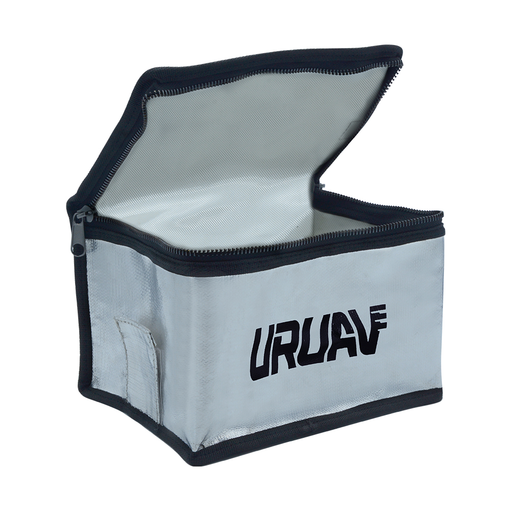URUAV UR11 Fireproof Explosionproof LiPo Battery Portable Safety Bag Built-in Charging 14X16X21mm - Photo: 2