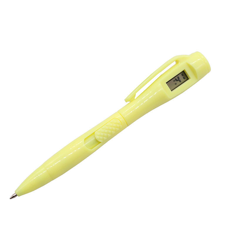 1Pcs Creative Digital Clock Ballpoint Pen Electronic Watch Student Pen New Student Stationery