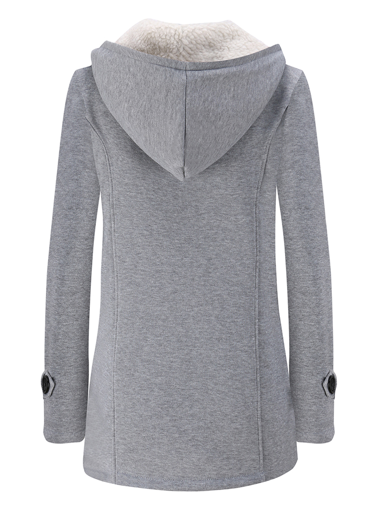 Women Winter Thick Hooded Long Sleeve Casual Coats