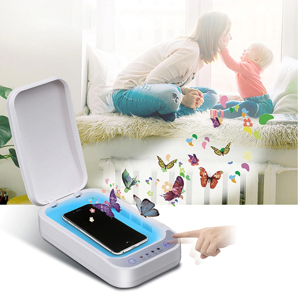 Bakeey A01 Multi-functional Double UV Watch Disinfection Phone Sterilizer Box Jewelry Phones Cleaner with Aromatherapy