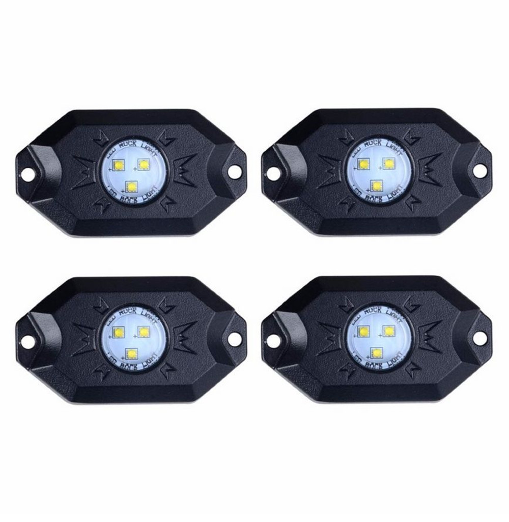 Waterproof Wireless Bluetooth Music LED RGB Off-road Rock Light Accent Car SUV Truck Rc Parts - Photo: 7