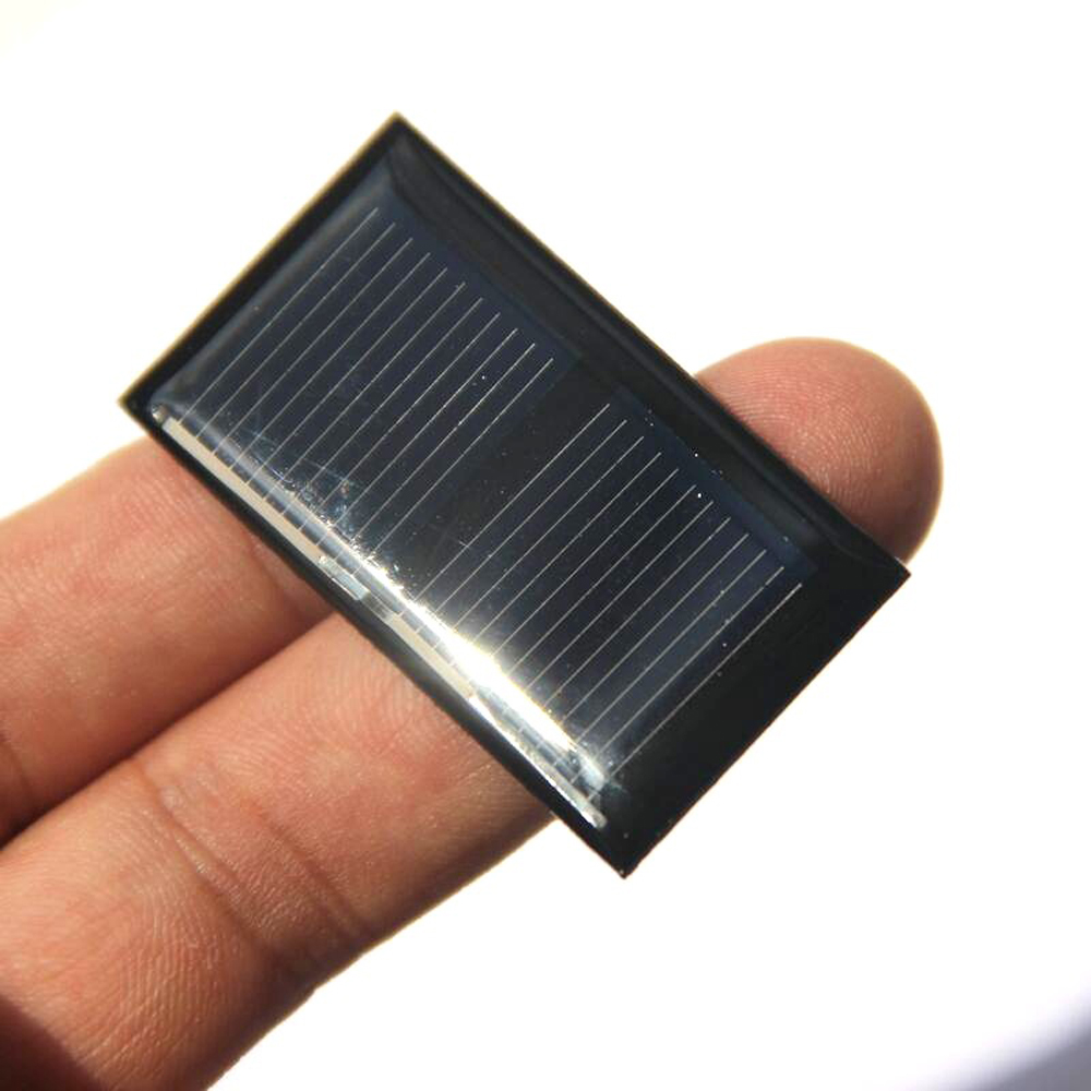 10Pcs Polysilicon Mini Solar Epoxy Panel 1V 125MA One Pcs 13
