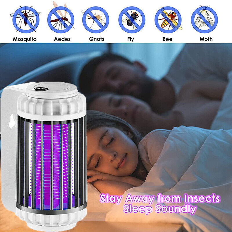 AGSIVO Cordless 3000V Electric Mosquito Bug Zapper Mosquito Killing Lamp with Rechargeable Battery for Indoor and Outdoor
