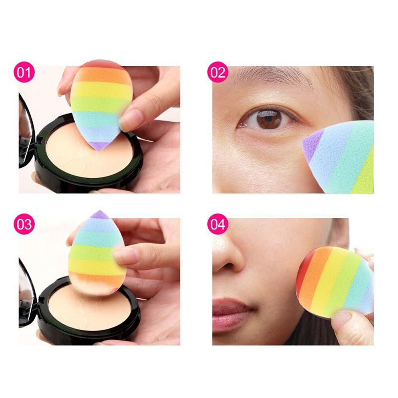 Dual Use Dry Wet Makeup Squishy Puff Cosmetic Facial Sponge Blush Blender Foundation Flawless