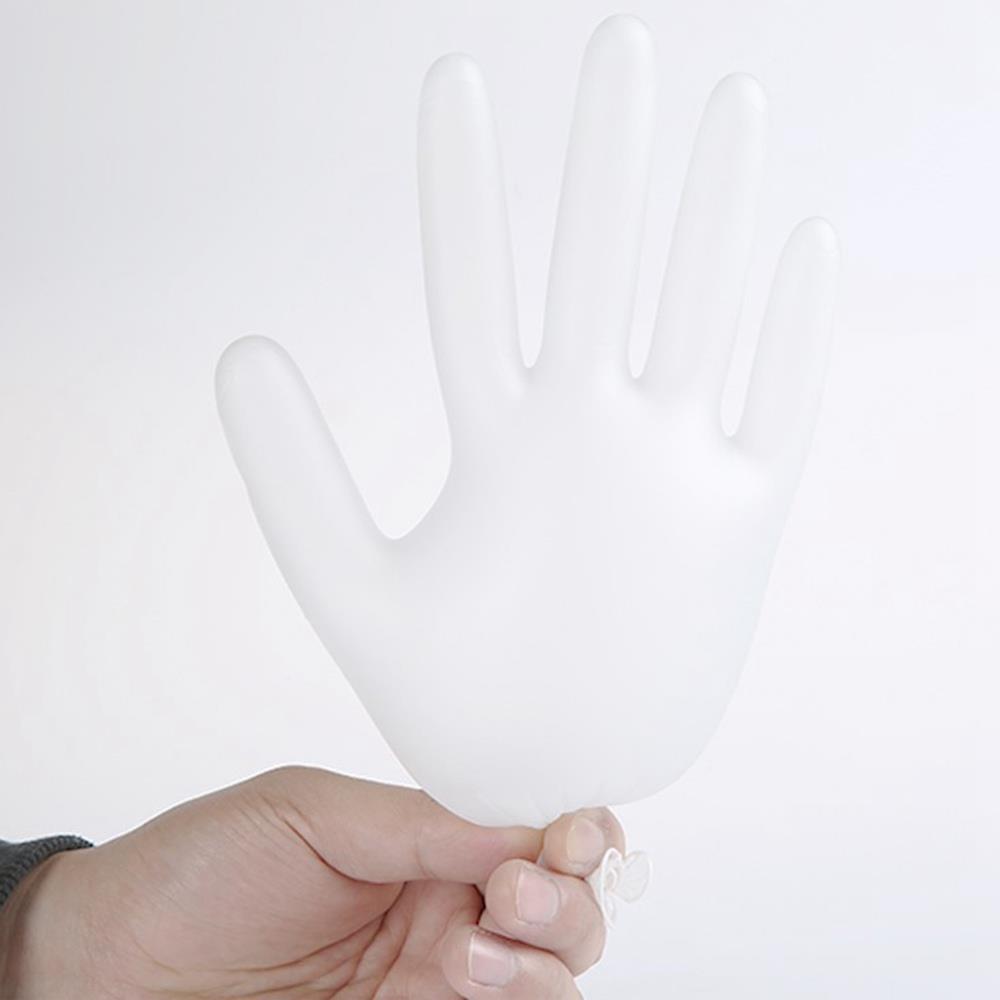100Pcs Disposable Gloves Food Grade PVC Examination Disposable Vinyl Work Gloves S