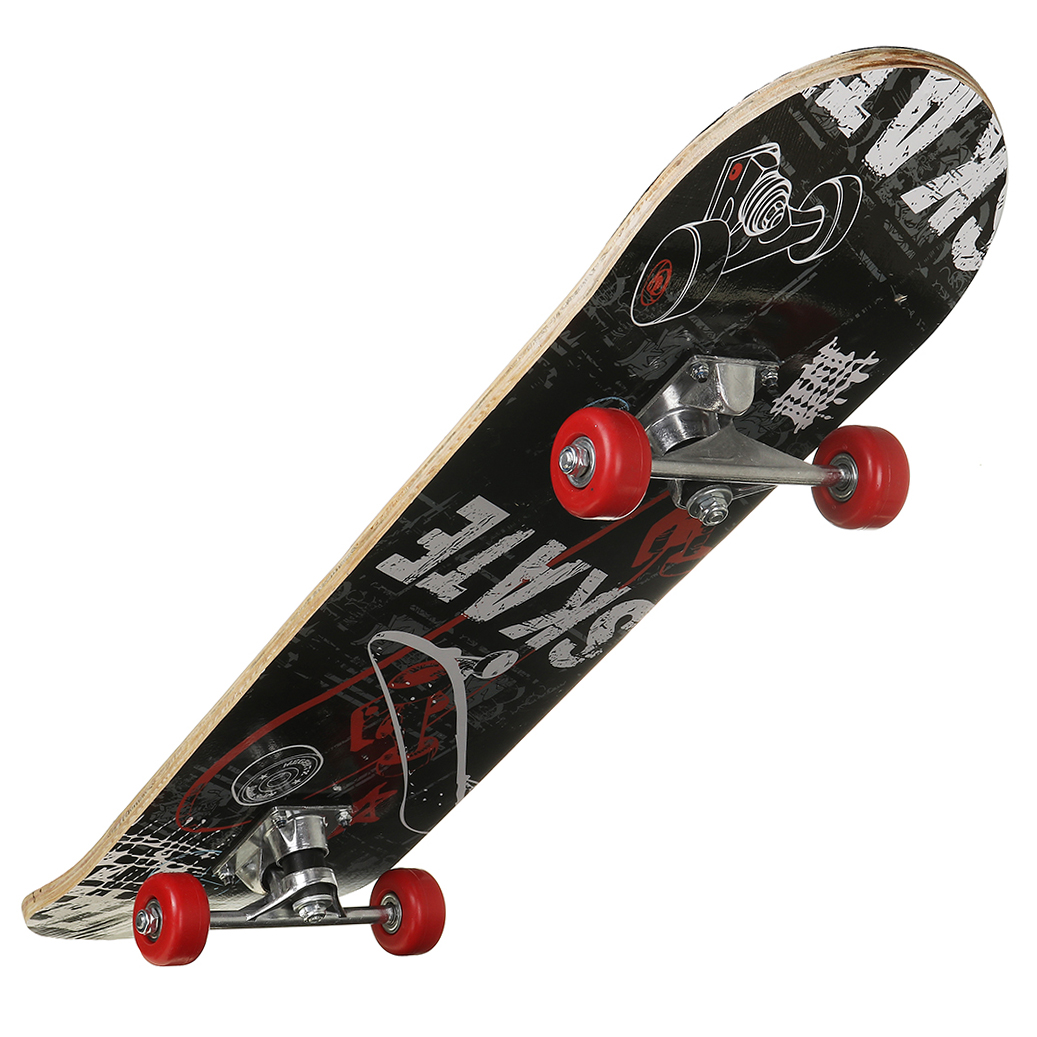 7 Layer Canadian Maple Wood Double Kick Concave Tricks Skateboard PVC Wheels
