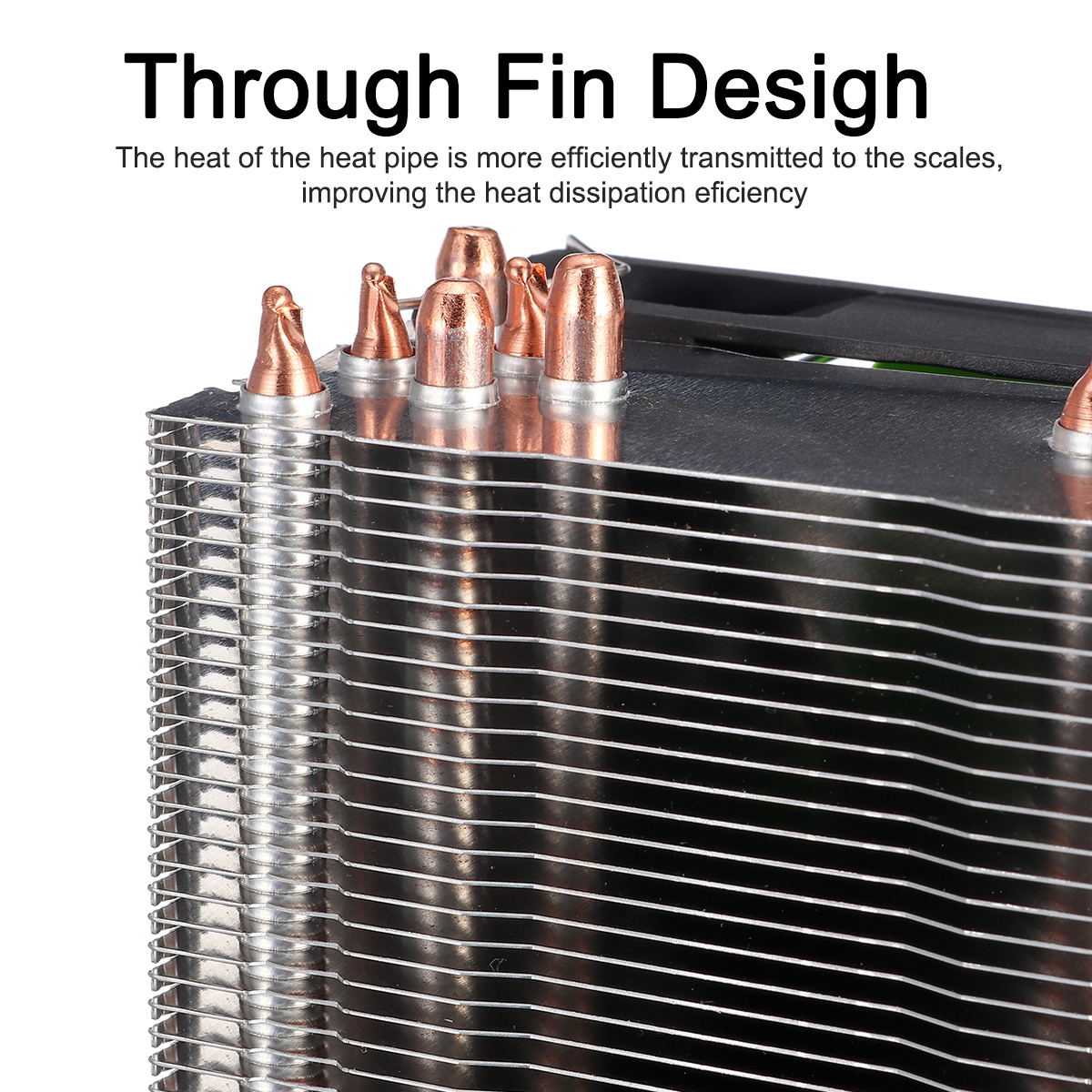 3 Pin 90cm 4 Heat Pipes Cooler Cooling Fan Heatsink for 115X 1366 Motherboard 13