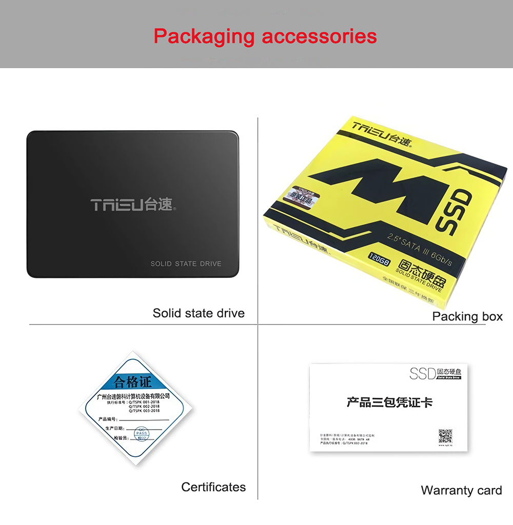 Taisu 2.5inch 1T SATAIII SSD Solid State Drive 6Gbps Hard Disk 256G 512G SSD 500 MB/s for PC Laptop S240