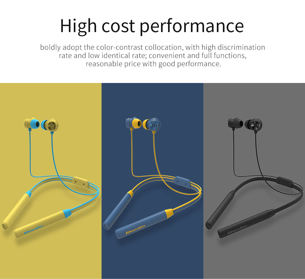 Bluedio TN2 HiFi Active Noise Cancelling Bluetooth Earphone Magnetic Neckband Headphone Dual Mic 21