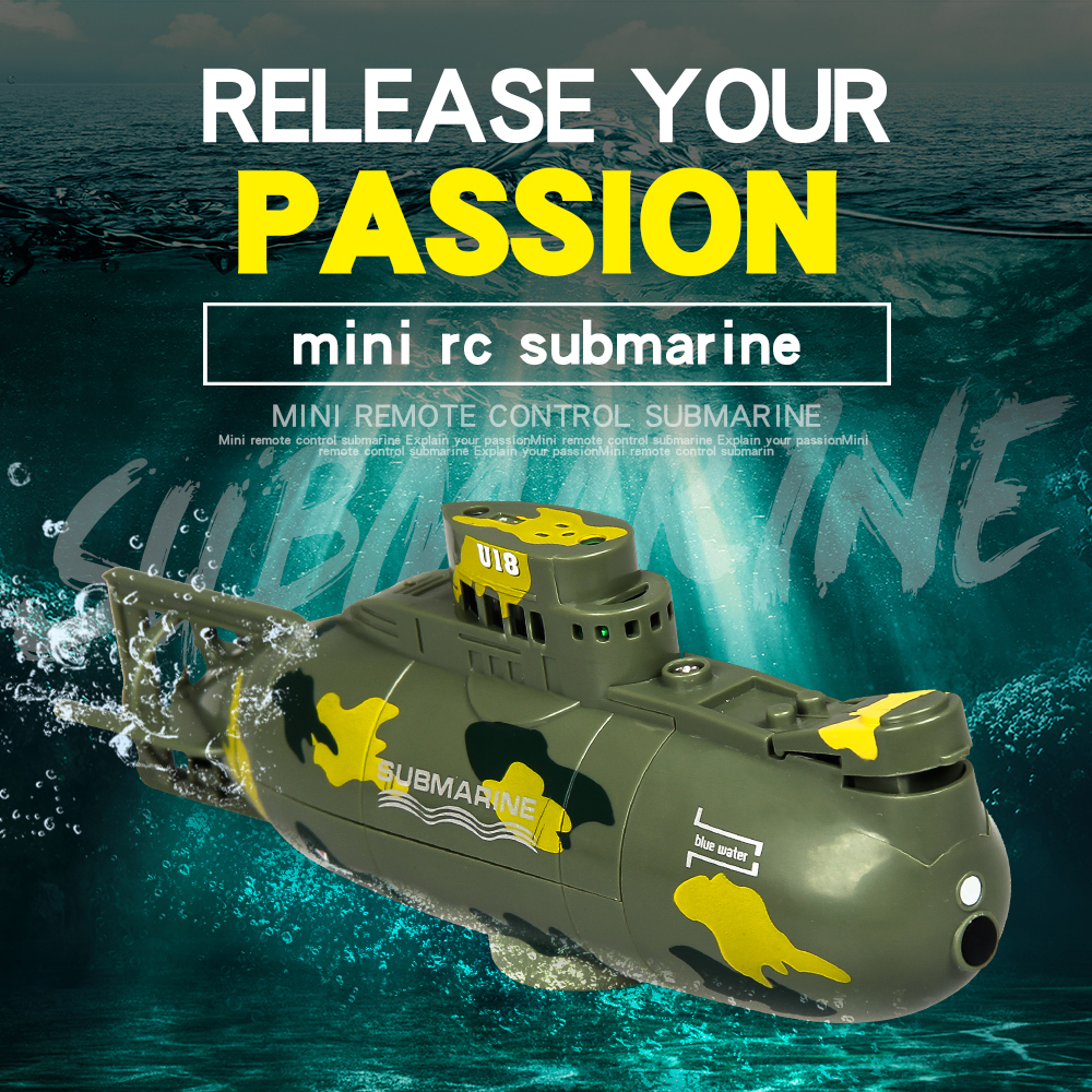 ShenQiWei 3311M 27Mhz/40Mhz Electric Mini RC Submarine Boat RTR Model Toy