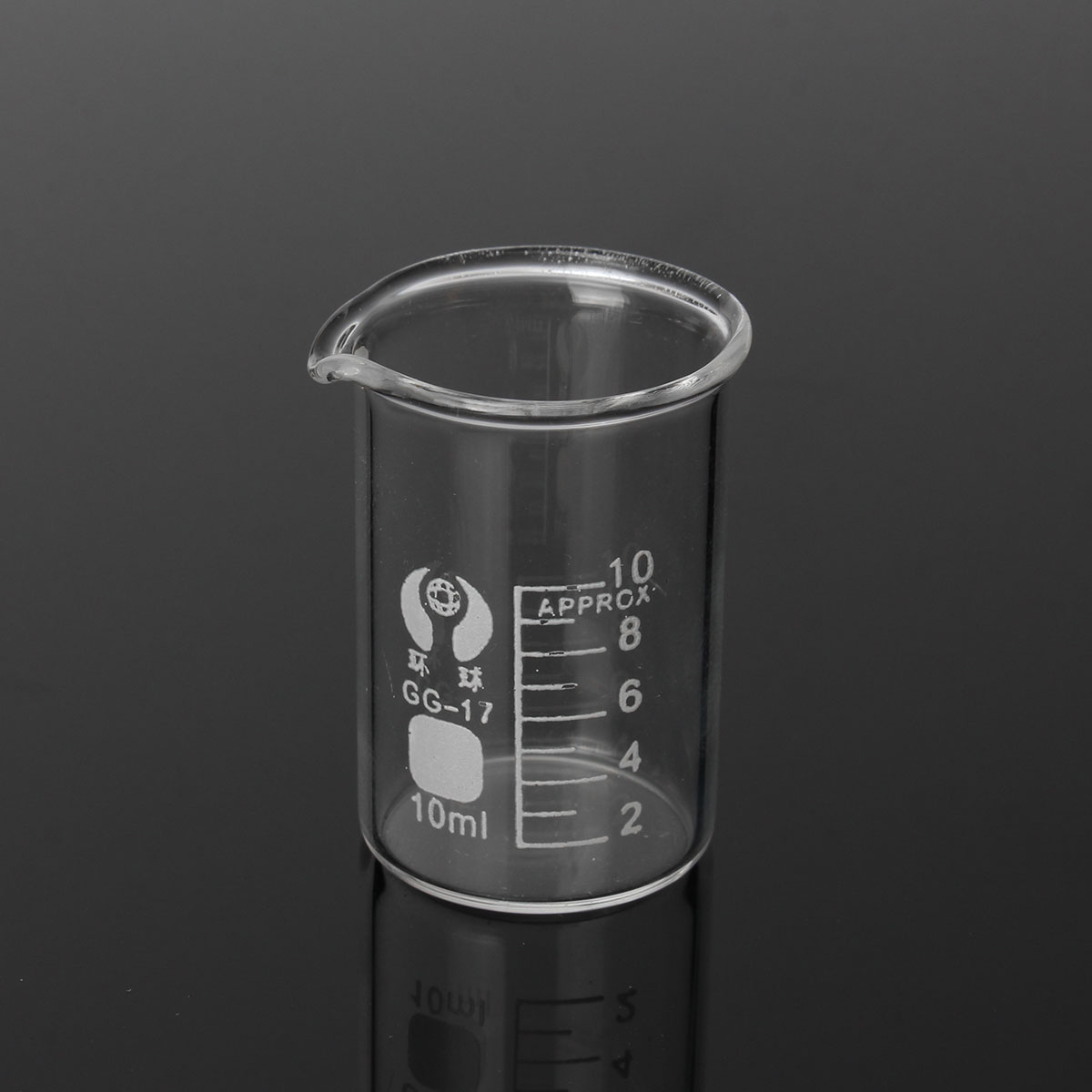 5Pcs 5ml 10ml 25ml 50ml 100ml Beaker Set Graduated Borosilicate Glass Beaker Volumetric Measuring Laboratory Glassware 15