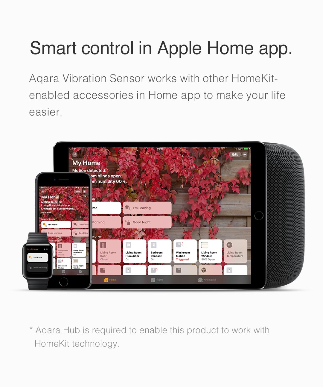 Original Xiaomi Aqara Smart Motion Sensor International Version Smart Home Vibration Detection Remote Notification 10