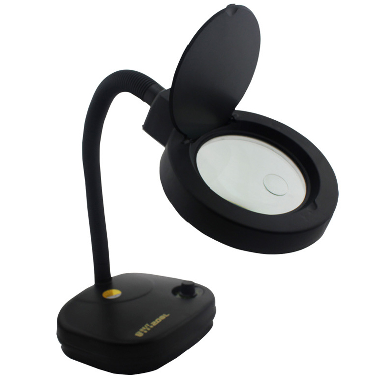 220V BEST-208L Adjustable Magnifier 36 LED Glass Lighting Table Lamp EU Plug