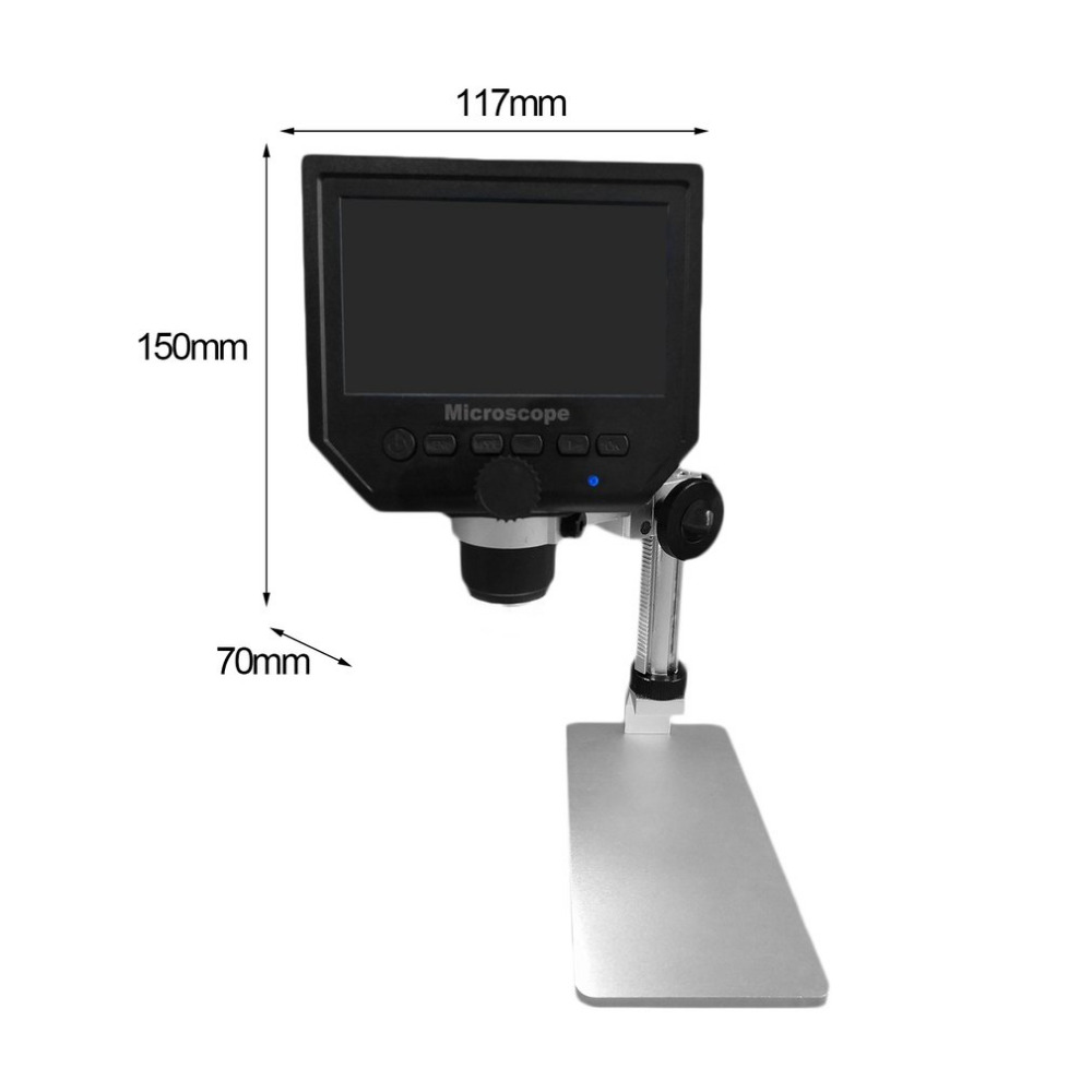 Mustool G600 Digital 1-600X 3.6MP 4.3inch HD LCD Display Microscope Continuous Magnifier with Aluminum Alloy Stand Upgrade Version 42