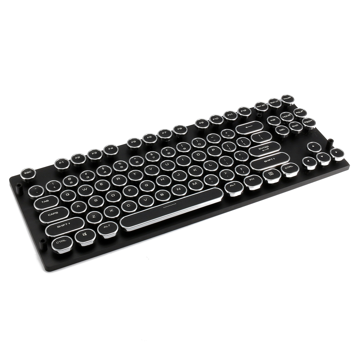 87 Key 104 Key Steampunk ABS Round Plated Retro Circular Keycap for Mechanical Keyboard 57