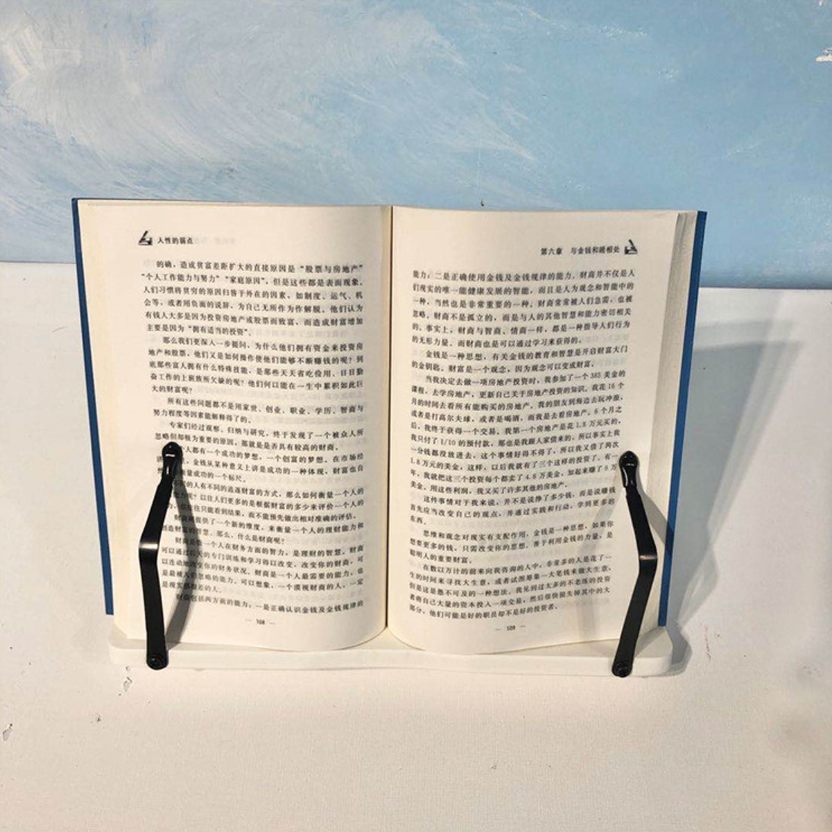 Wood Board Reading Shelf Holder Book Stands for Book Computer Painting
