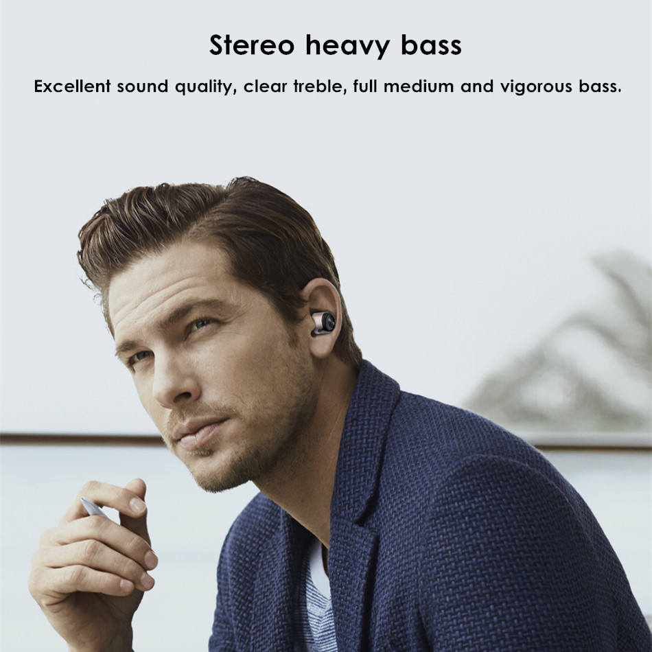 [Truly Wireless] AWEI T8 Mini Stereo Heavy Bass Bluetooth Earphones With Charger Box Power Bank 21