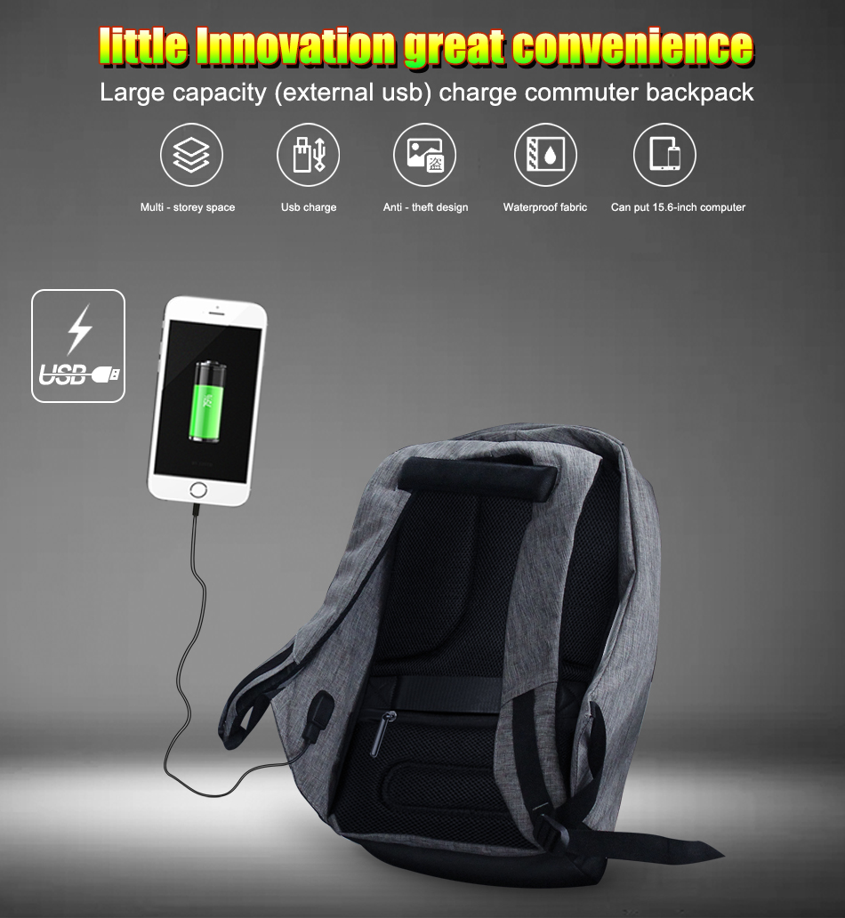 YINGNUO BO-01 Waterproof Shockproof Anti Theft Camera Laptop Outdooors Storage Bag Backpack 12