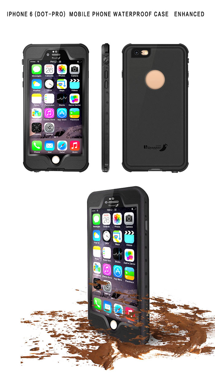 Redpepper Durable IP68 Waterproof Case Enhanced Cover For iPhone 6 6s 4.7Inch