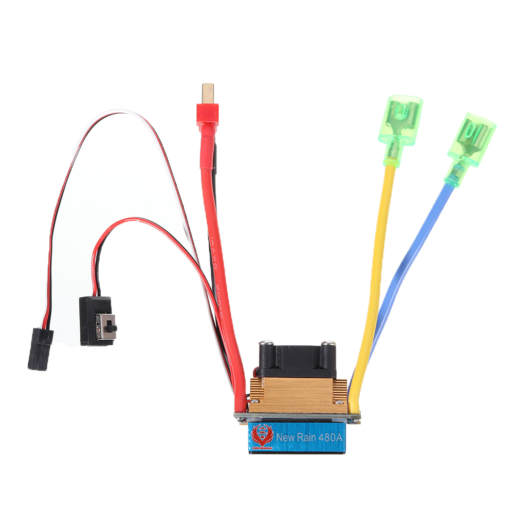 Brushed ESC 480A Water/Air Cooled Waterproof Double Side ESC For RC Boat - Photo: 12