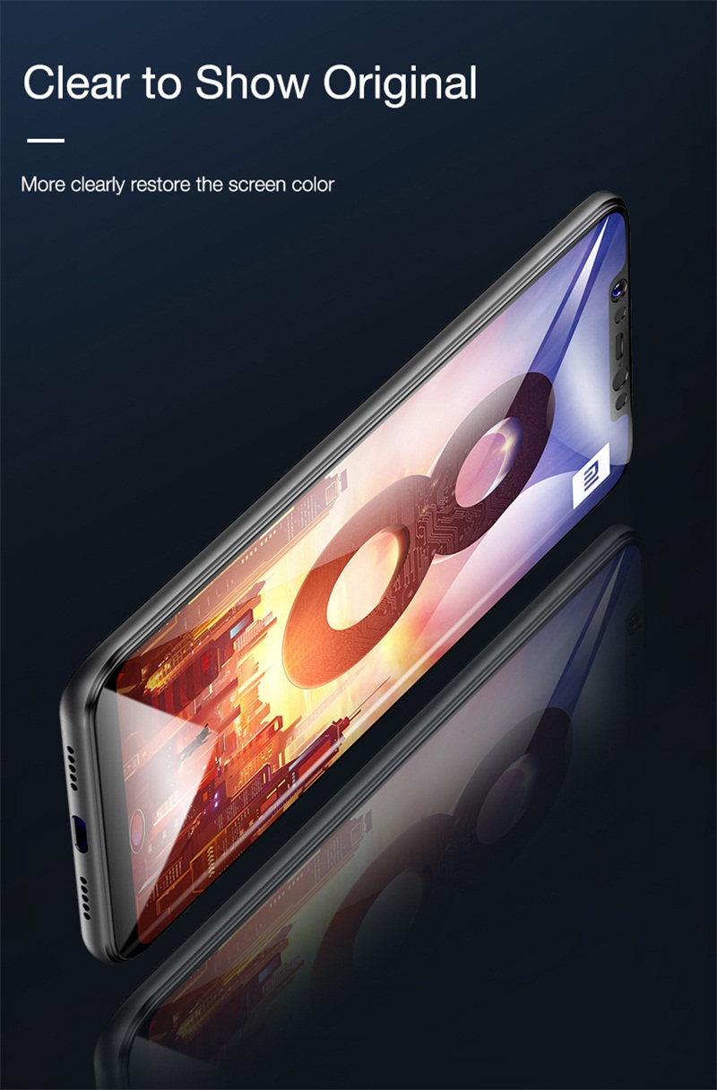 Cafele 4D Curved Edge Full Cover Anti-explosion Tempered Glass Screen Protector for Xiaomi Mi 8 SE Non-original