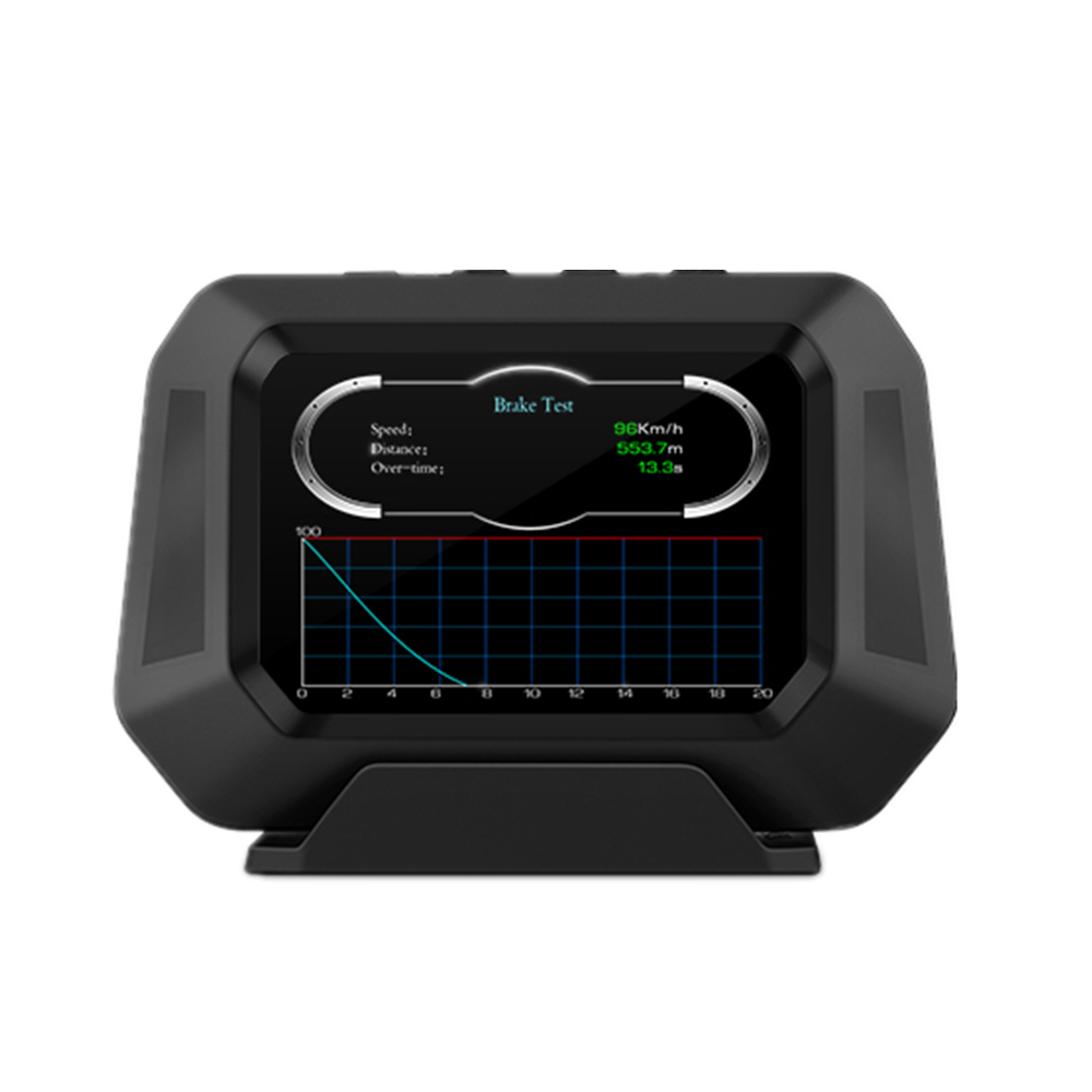 GEYIREN P21 HUD Head Up Display OBD 3.5inch Car Overspeed Warning Inclinometer Auto Electronic Voltage Alarm