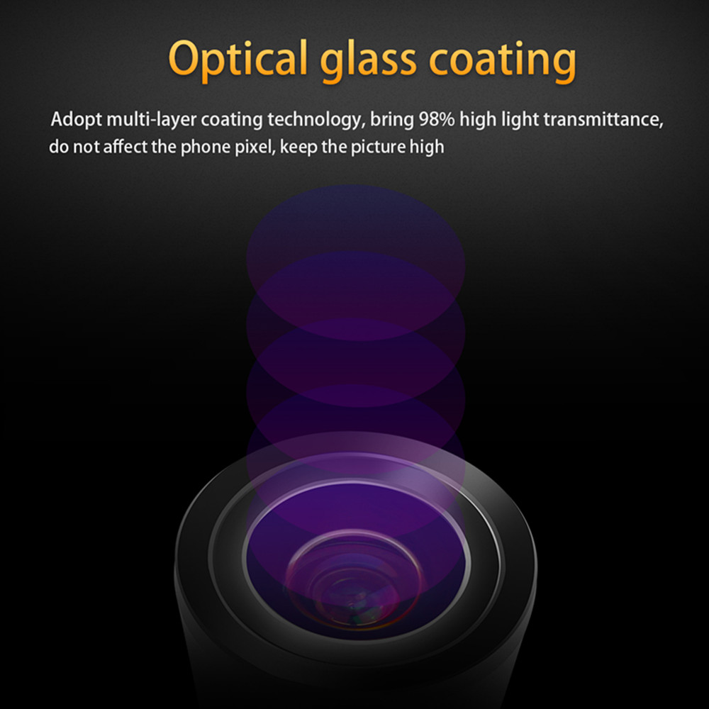 Optical Glass Coating 180 Degree Wide Angle Super Fisheye Lens for DJI OSMO Action Camera - Photo: 2